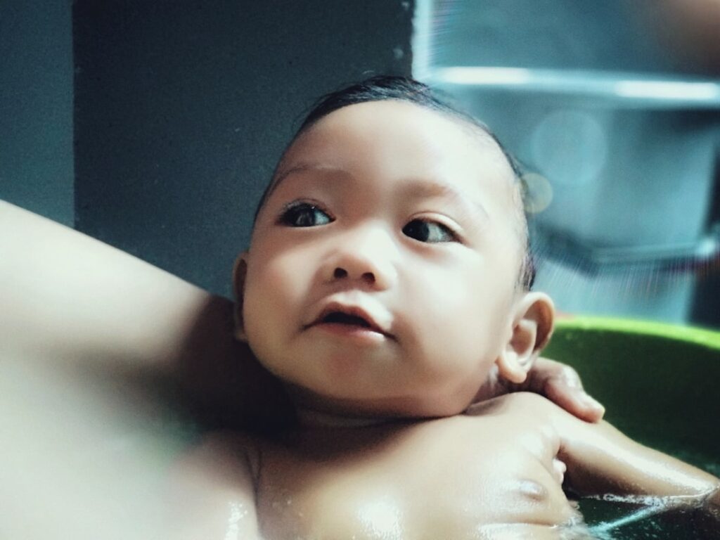 Photo first bath