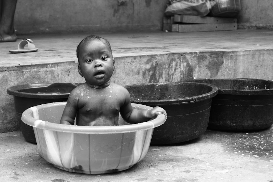 Photo first bath