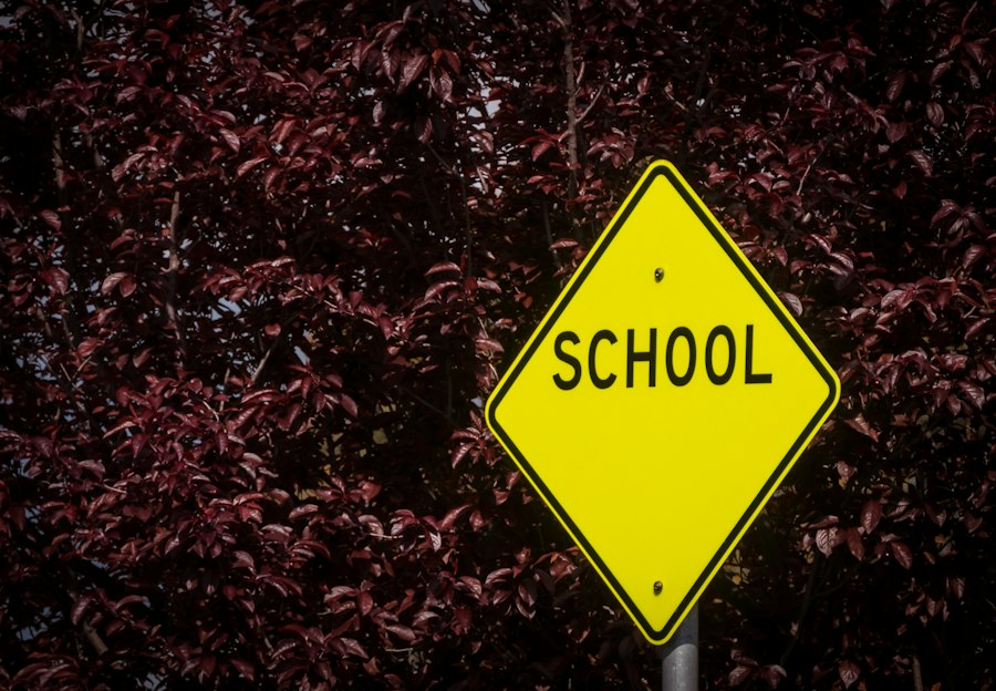 Photo choosing a high school