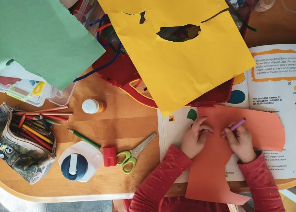 Photo child creativity development activities